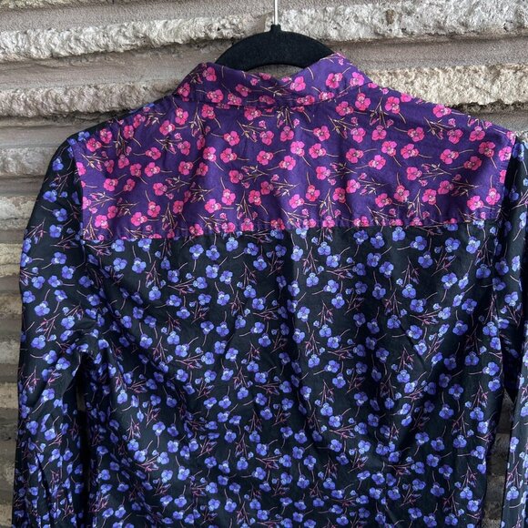 J. Crew Perfect Shirt Slim in Liberty Floral Mixed Print Size XS S - Picture 3 of 8